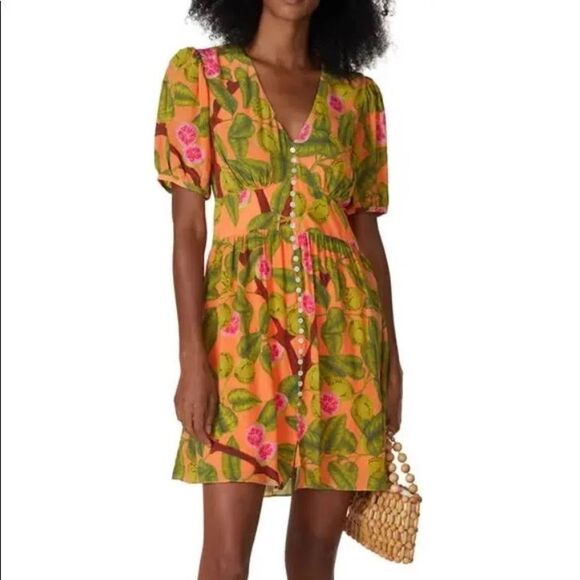 FARM Rio Guava Mini Dress EUC - Picture 1 of 9